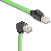 DeLOCK 80897, 5 m, Cat6a, SF/UTP (S-FTP), RJ-45, RJ-45, Schwarz, Grün