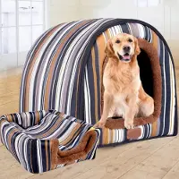 Sonstiges Hundehütte XL/XXL warmes Hundekissen für drinnen und draußen waschbar 105x80x78 cm