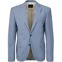 Bugatti Anzugsakko "Mix & Match", Herren, Gr. 28, blau (320, hellblau), 75% Wolle, 22% Polyester, 3% Elasthan, unifarben, normal, Manschette, Sakkos Anzugsakko, Modern Fit