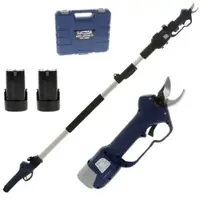 BullMach Akku-Baumschere ARTEMIS 28 - mit Verlängerungsschaft von 1,5 bis 2,1 Meter - Schnittdurchmesser max. 28 mm
