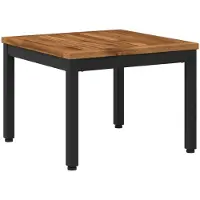 Syfax Couchtisch Natürlich und Schwarz 49 x 48,5 x 36 cm