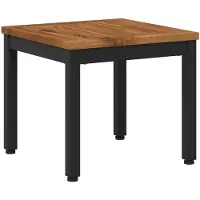 Syfax Couchtisch Natürlich und Schwarz 40 x 40,5 x 36 cm