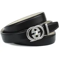 Anthoni Crown Ledergürtel , Damen, Gr. 95, schwarz, Leder, unifarben, Gürtel Ledergürtel, Eleganter Klassiker in schwarz mit Glitzersteinen
