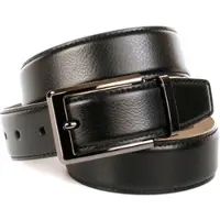 Anthoni Crown Ledergürtel , Herren, Gr. 95, schwarz, Leder, unifarben, Gürtel Ledergürtel, in Hirschprägung