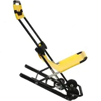 StarTech.com Treppentransportstuhl - Faltbarer Evakuierungsstuhl - Aluminiumlegierung - 4 Räder - Tragkraft 158 kg - Gelb