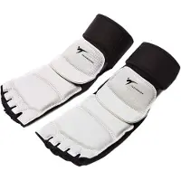 Merkloos Elzusha - Taekwondo-Schutzschuhe, halblang, offene Finger, für Kampfsportarten, schwarz