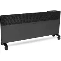 Vonroc Elektrische Heizung mit Textilfront 2500W - Inverter - 30m² | WiFi - Schwarz