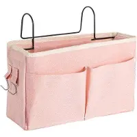 OEM Hohe Schränkertasche mit Haken für Zeitschriften, Handy und Kopfhörer - Hängende Organisationslösung (Rosa)