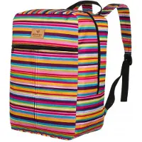 Rovicky Damen Rucksack Farbenfroh Flugzeug Handgepäck