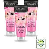 John Frieda 3 x Vibrant Shine Colour Conditioner - 250 ml - Großpackung - 3 Stücke