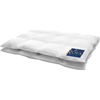 HANSKRUCHEN GmbH HANSKRUCHEN Royal Daunenbettdecke 200x200 cm Warm 100% Gänsedaunen waschbar Allergiker Winterdecke atmungsaktiv Bettdecke weiss