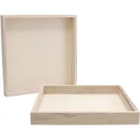 Creativ Company 668217, Einzelbilderrahmen, Holz, Holz, Quadratisch, 245 mm, 245 mm