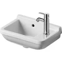 Duravit Handwaschbecken Starck 3 40x26cm, HL re, m ÜL, HLB, we WG