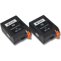 VHBW 2x Tintenpatronen kompatibel mit Canon Faxphone B220, B340, B190, B200, B160, B170, 160, B140, B150, B110 Drucker - Schwarz (Wiederaufgefüllt)
