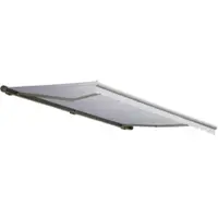 Mendler Elektrische Kassetten-Markise T123, Vollkassette Volant 4,5x3m Acryl Creme