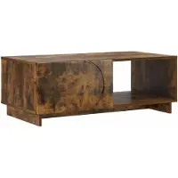 vidaXL Couchtisch Räuchereiche 95 x 50,5 x 35 cm Holzwerkstoff
