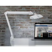 MAUL - Workplame Intro LED -Tischklemme dimmbarer Weiß | 1 Stück | 4 Stück