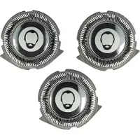 VHBW 3x Ersatz-Scherköpfe kompatibel mit Philips S3580, S531, S3590, S538, S520, S3570, S530, S550, S551, S511, S512, S510 Elektrorasierer, Silber