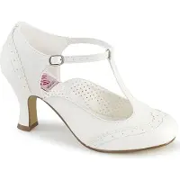 Pin Up Couture FLAPPER-26 Damen Pumps von , Weiß , EU 39, US 9