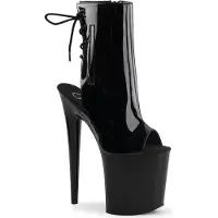 Pleaser FLAMINGO-1018 Damen Booties von , Schwarz Glanz , EU 37, US 7