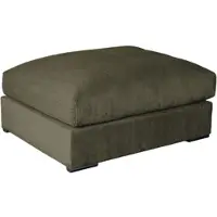 Home affaire Polsterhocker "Finca XXL, B: 125 cm", grün (olive), B:125cm H:52cm T:101cm, 100% Polyester, Hocker, Polsterhocker, Mega-Hocker, in Cord oder Chenille-Struktur wählbar