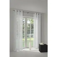 Wirth Vorhang "Theresa" Gr. 15, weiß, B:450cm H:225cm, Polyester, Gardinen, Vorhang, Store