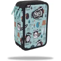 CoolPack Drei-Fach Schule Federmäppchen Ausrüstung Buntstifte Markierer Shoppy