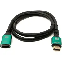 System-S HDMI 2.1 Kabel 100 cm Typ A Stecker zu Buchse in Schwarz |