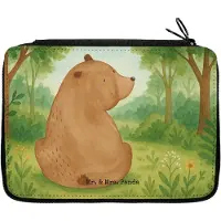 Mr. & Mrs. Panda Federmäppchen Bär Schulterblick Design - Weiß - Geschenk, Stifteetui, Teddy, Bären, Motivation, Schlampermäppchen, Federtasche, Weisheit, Bleistiftetui