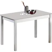OEM Küchentisch, Metall, Grau, 110x70 cm, laminiert