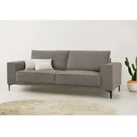 Otto Home 3-Sitzer "OLAND Chenille, Sofa, B: 224 cm, Skandi-Design", beige (taupe), B:224cm H:85cm T:83cm, 100% Polyester, Sofas, 3-Sitzer, Struktur, Flachgewebe, Luxus-Microfaser, Boucle