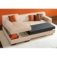 Home affaire Ecksofa "Falk klare Linien, elegant und zeitlos, L-Form", beige (creme), B:262cm H:77cm T:159cm, Sofas, Ecksofa, mit Federkern und wahlweise mit Bettfunktion