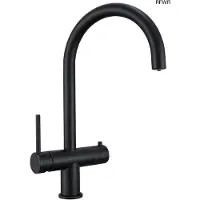 OEM Drei-in-Ein-Hand-Wasserhahn für Warm, Kalt und Heißes Wasser - Matte schwarze Edelstahl
