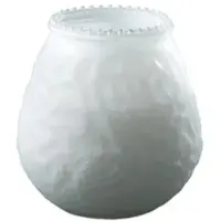 Duni GmbH DUNI Venezia Kerzengläser, Windlicht mit einer Brenndauer von ca. 70 Std., 100 x 100 mm, 1 Karton = 2 x 6 Stück = 12 Gläser, weiß