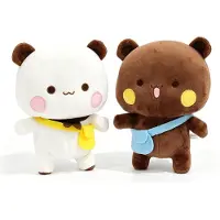 Merkloos Solidchoice – Set mit 2 Kuscheltieren: Ein weißer und ein brauner Teddybär