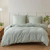 OEM Lichtgraues Baumwoll-Bettset 220x240cm