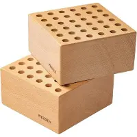 OEM 2-teilige Hölzer Pencil & Bürstenhalter - 36 Löcher Farbe Bürstenhalter Organizer & Halter - Holz Block Pencilhalter für Pinsel, Stifte & Kunstgerei - Bürstenhalter für Pinsel, Stifte & Kunstgerei