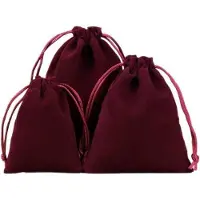 OEM Fluweelzakjes - 5 x 7 cm - Zwart - 10 Stück - Geschikt für Sieraden - Cadeauverpackung - mit Riemen