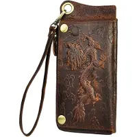 Merkloos Handtasche Organizer - Chequeboek Portemonnee - Doppelte Geldbörse mit Kartenhalter CK001-1