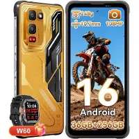 Blackview FORT 5 incl W60,AI Outdoor Handy,36(12+24)+256GB, 6,78" HD,120 Hz,NFC,IP68 und IP69K,108 MP Hauptkamera, Android 16,5000 mAh
