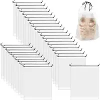 OEM 30 x Reis-Schuhe-Taschen, 40 x 30 cm Schuhteppich, Anti-Staub-Drawstring-Tas für Schuhe, Staubbeutel für Reisen, Haus-Lagerung, Organisation und Aufbewahrung