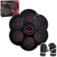 OEM Muzikalisches Boxtraining-Set mit Handschuhen - Wandmontierbarer, oplaadbarer Bokstrainer für Training zu Hause oder im Fitnessstudio - Ideal für Boxen, Kickboxen und Fitness - Valentinsdag-Geschenk