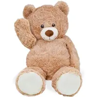 Merkloos Knuffelbeer XL, 50 cm - Weicher Plüsch - Teddybär - Beige - Dekorativ - Ideal als Geschenk