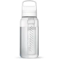 Dripio Wasserfilterflasche 1 L, BPA-frei, entfernt Bakterien & Mikroplastik