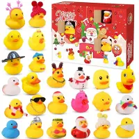 Generisch Adventskalender 2025 – Adventskalender mit Enten – 24 Tage bis Weihnachten – Gummienten – Weihnachtsgeschenke