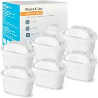 Merkloos 6 Stück Wasserfilterpatronen für Brita und Aquaphor - Ersatzfilter