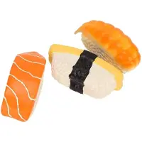 Qcwwy 3-teiliges Sushi-Hundespielzeug, Weiches Latex, Quietschend, Für Kleine & Mittelgroße Hunde