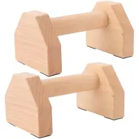 Merkloos Paralletthölzer Premium – Rutschfeste Liegestützgriffe – Calisthenics – Gymnastik – Straßentraining – Set mit 2 Stück – Fitnessstangen