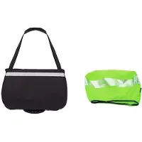 Merkloos Vormontierte Fahrradtasche mit Rahmen und Regenhaube