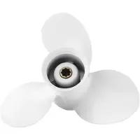 Merkloos Außenbordpropeller 23,5 cm - Ersatzpropeller für Außenbordmotoren - 3 scharfe Klingen - Reiner Kupferanschluss - Größerer Anstellwinkel - Überlegene Qualität - Außenbordpropeller